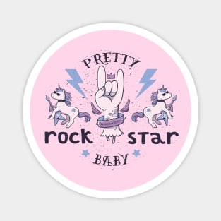 Pretty RockStar Baby Magnet